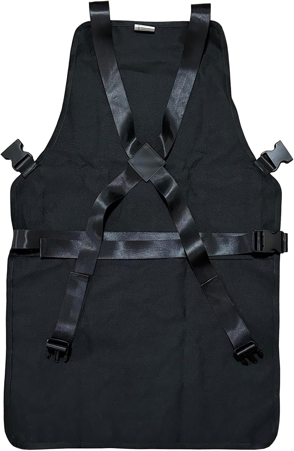 Barber Apron Hair Stylists Tools Apron Professional Waterproof Haircutting Apron with 3 Pockets, Black - Image 2