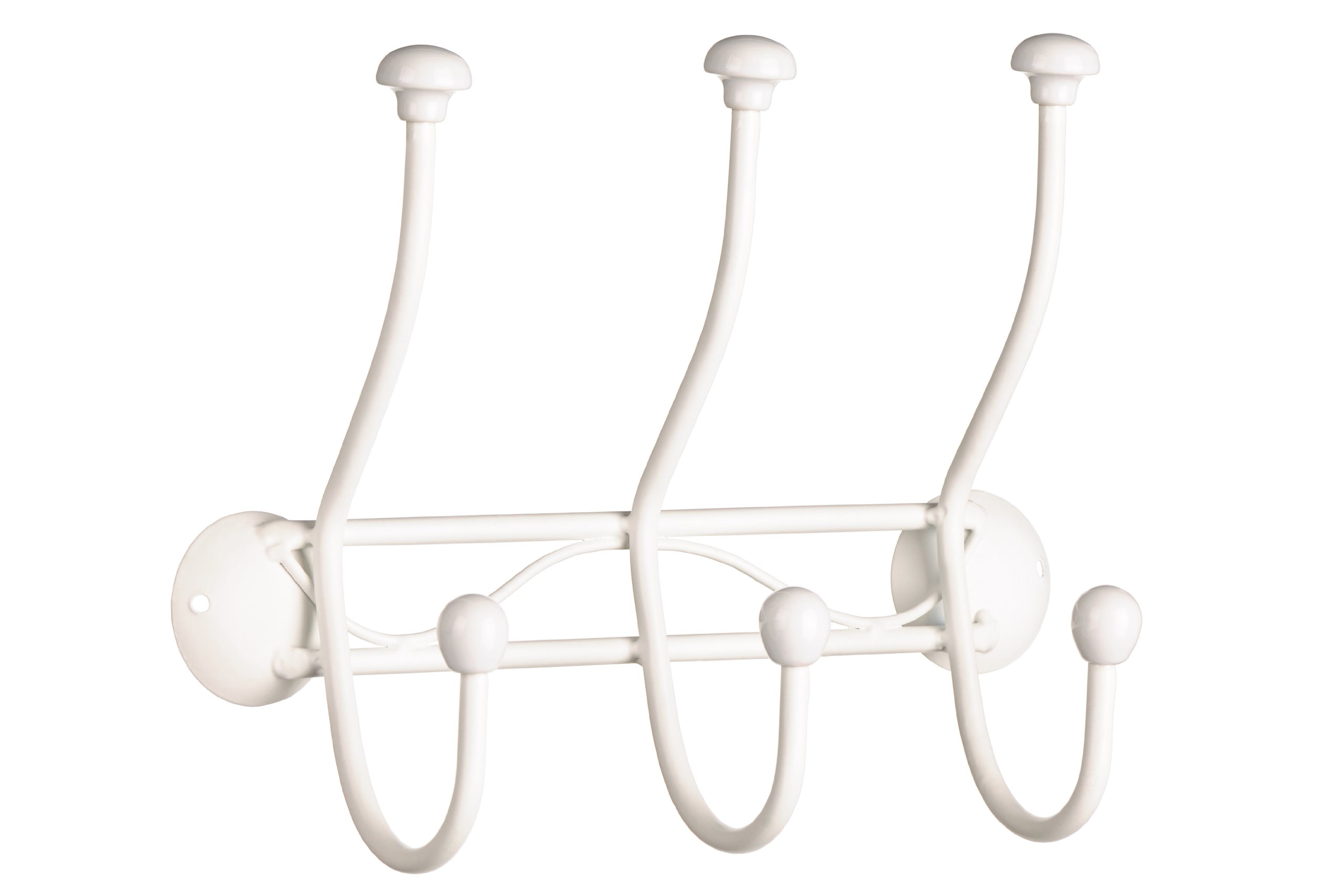 Premier Housewares Chic 6 Hook Hanger - Cream