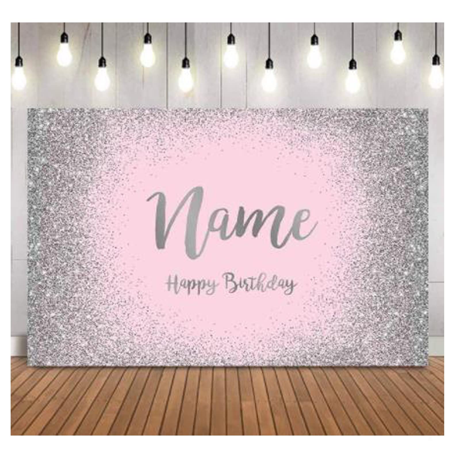 Bannière bébé nom personnalisé mural de haute qualité pour fond de photographie de fête