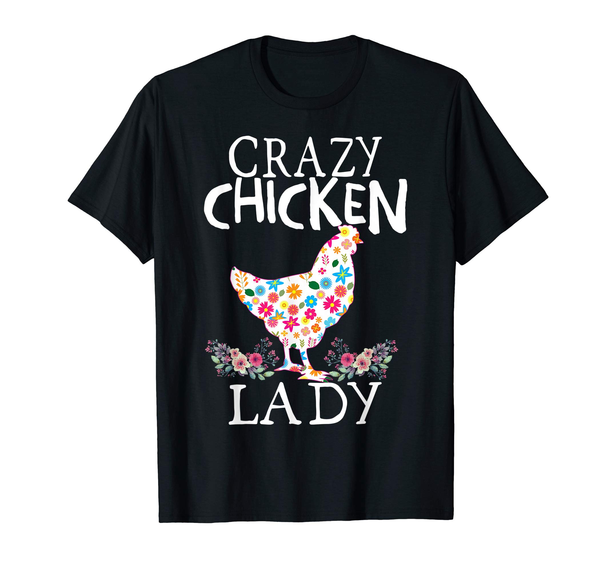 Funny Chicken Whisperer T Shirt Farmer Gift TeeCRAZY Chicken Lady Funny Chicken Lovers for Women Girls T-ShirtOEKO-TEX STANDARD 100