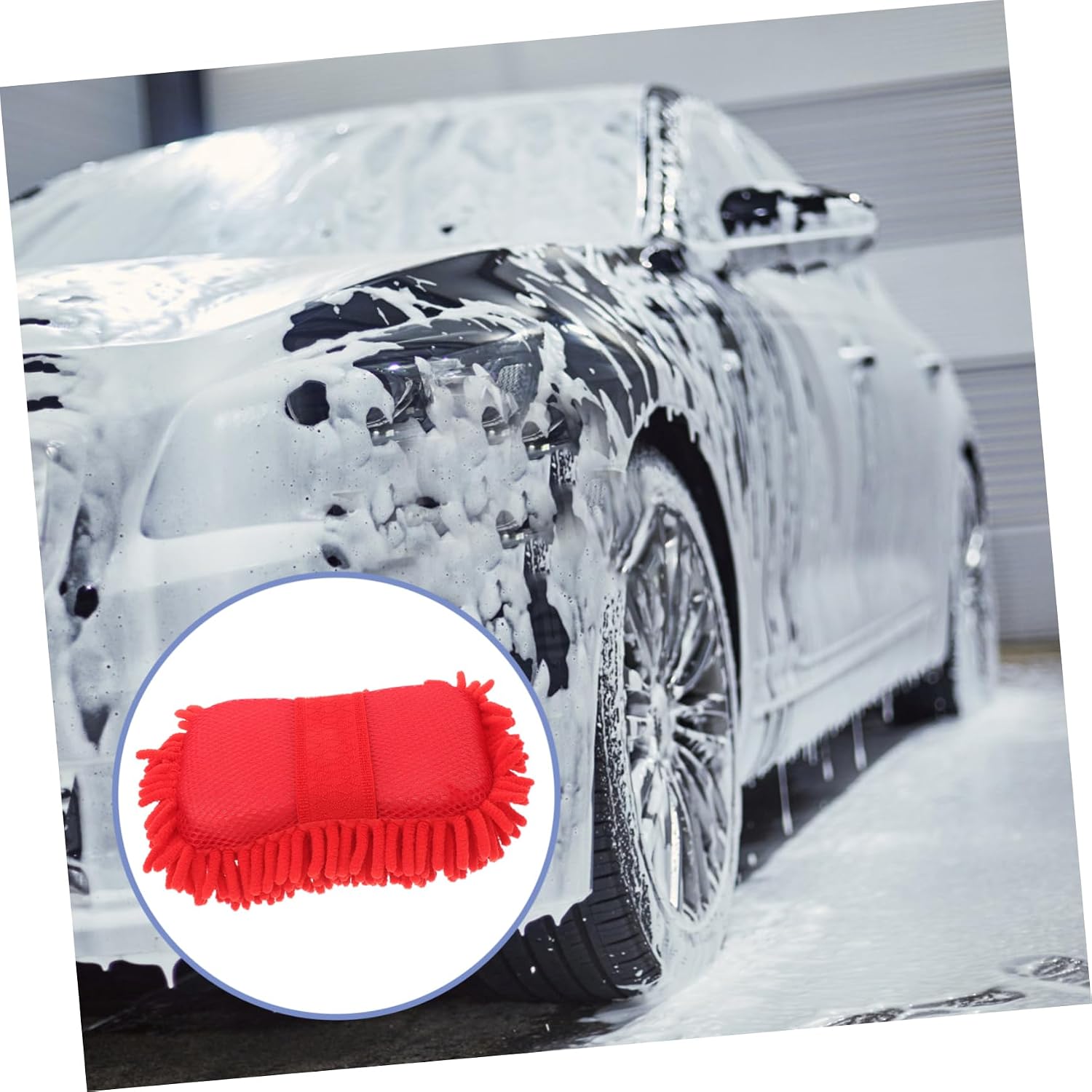 MAGICLULU Ultra-Absorbent Car Wash Mitts Microfiber Cleaning Sponge for Auto Detailing for Car Washing and Window Cleaning Reusable and Sturdy