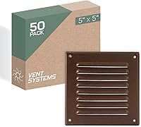 Vista 49 de Vent Systems – 3.35 x 9.84 pulgadas (interior) rejilla de ventilación de aire rectangular de metal blanco para alero, cubierta de rejilla, deflector