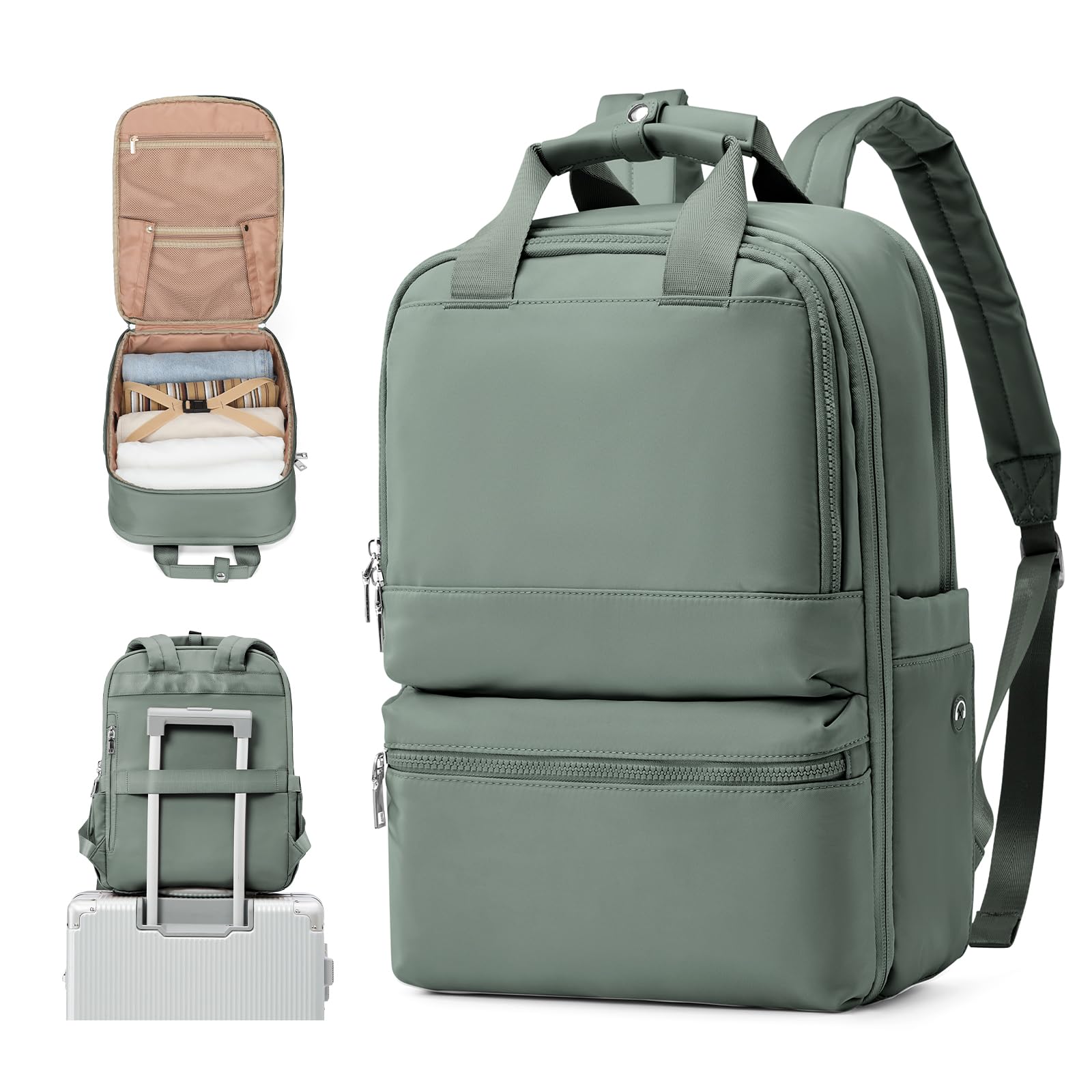 UPPACK Zaino Ryanair 40x20x25 Zaino Da Viaggio aereo Bagaglio a Mano Donna Zaino Borse da Cabina Borsa da Viaggio aereo Zaino per PC Impermeabile Casual Daypack
