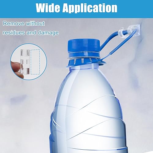 Miniatura 3 de 40 clips adhesivos fuertes transparentes, soportes de alambre de alta calidad para pared, organizador de cables fuerte debajo del escritorio,