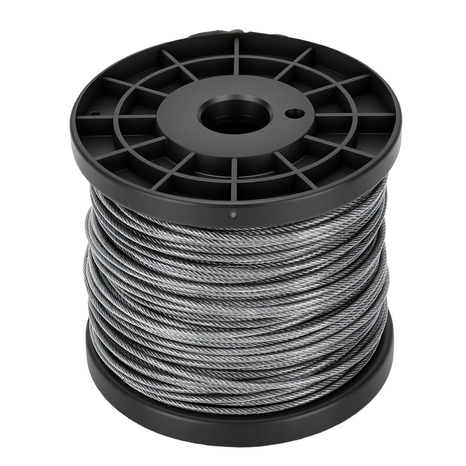 Kit di Attrezzi per Crimpare Fune, Cavo in Acciaio Inossidabile da 60 M 2 Mm con 30 Manicotti di Crimpatura 20 Ditali 12 Morsetti per Corda per Luce a Corda per Recinzione a