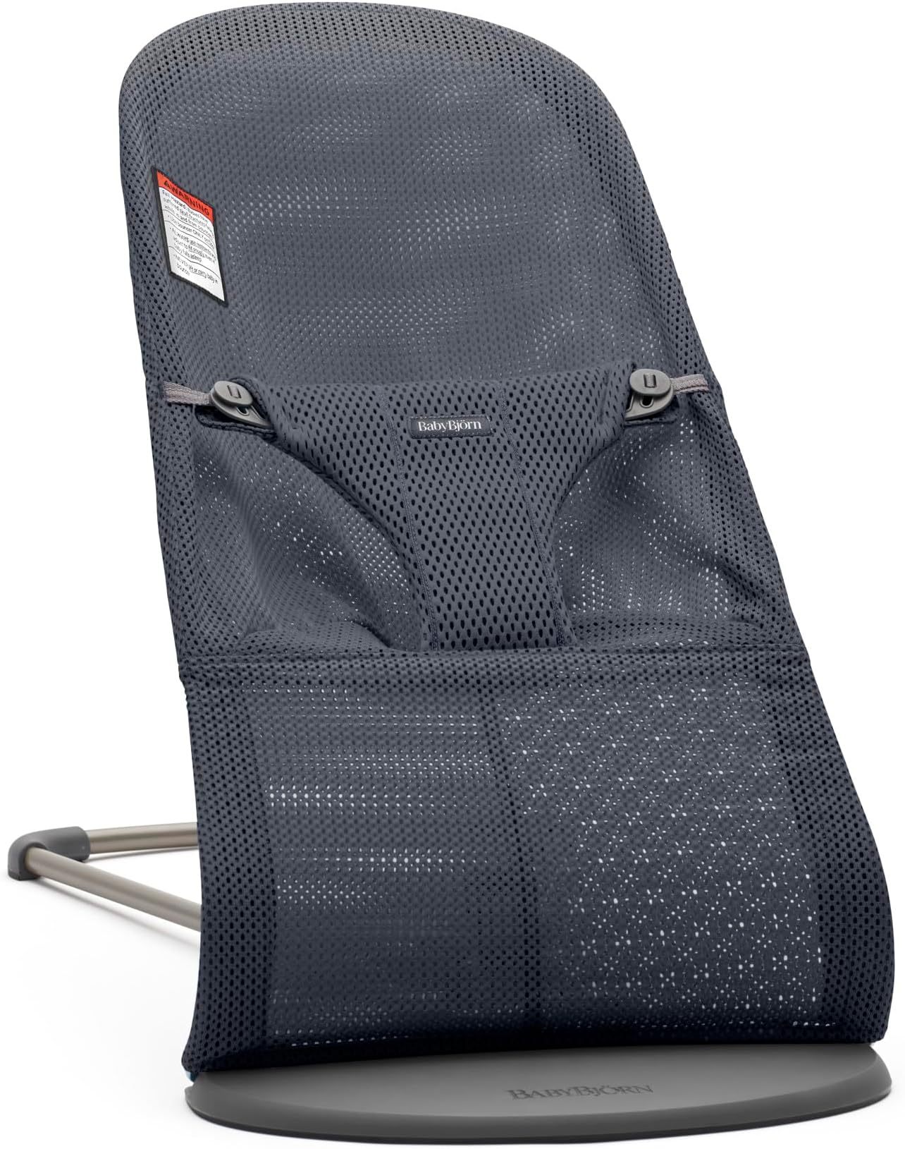 BabyBjörn Bouncer Bliss, Anthracite, Mesh | 2-in-1 Adjustable Baby Bouncer Seat and Toddler Chair, Newborn to Toddler (8-29 lbs), 4 positions, Lightweight & Portable