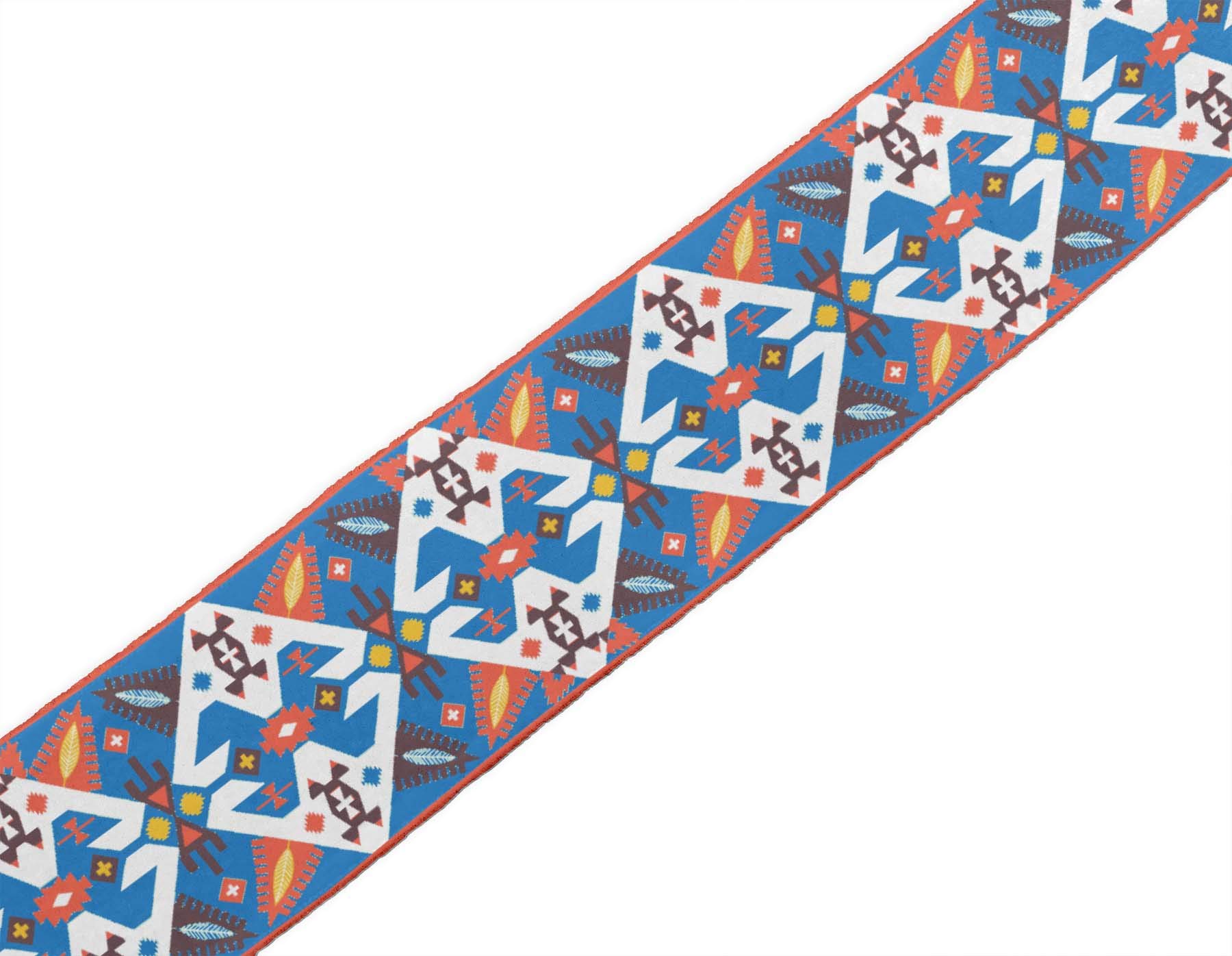 Dupion-Band Blau Leopard Print – 9 Yard Rolle, 3 Zoll Breit, Für Nähen & Basteln