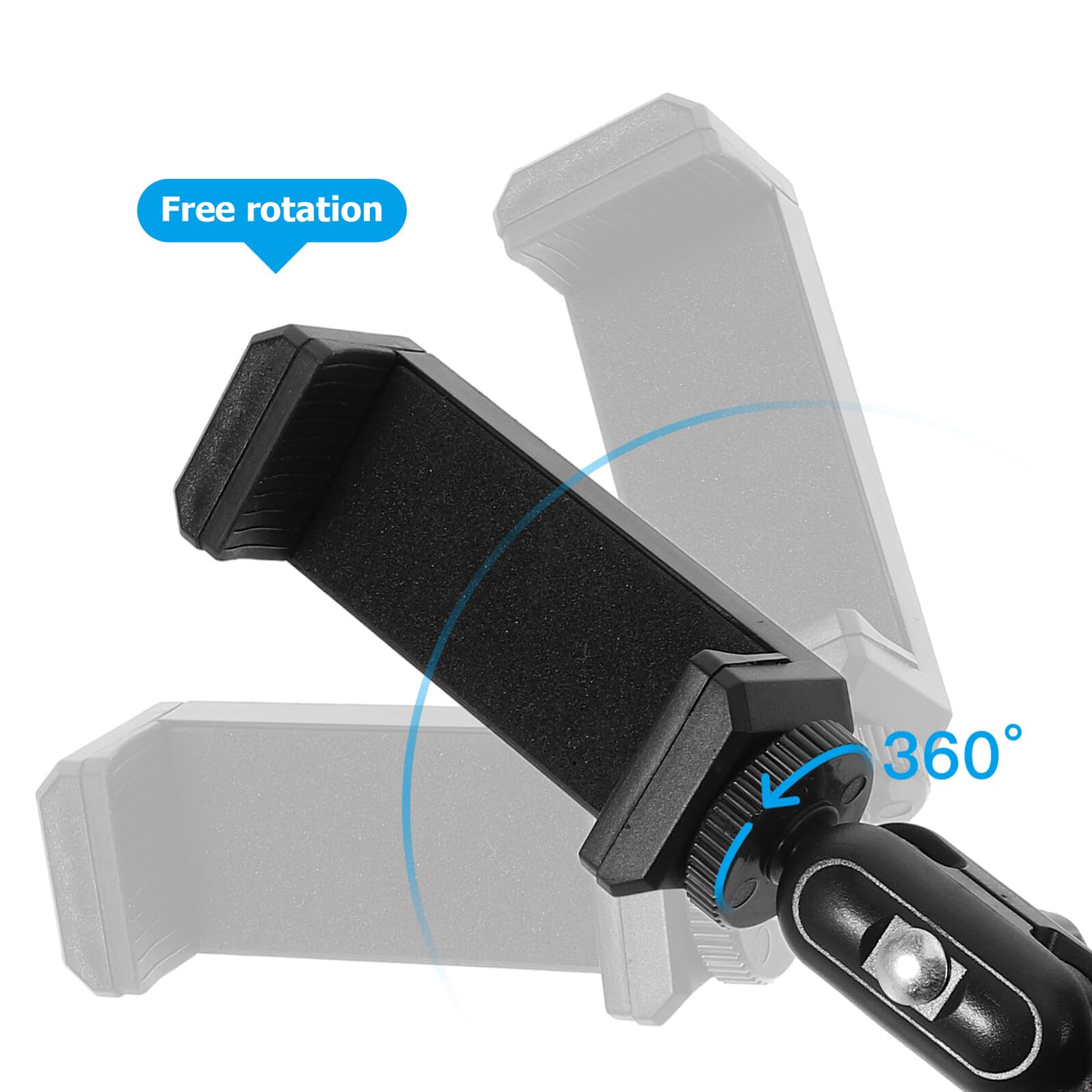 Soporte Ajustable para Móvil con Clip para Trompeta Soporte Giratorio para Partituras Compatible con Instrumentos de Viento como Trombón Clarinete Oboe y Corneta Compacto y
