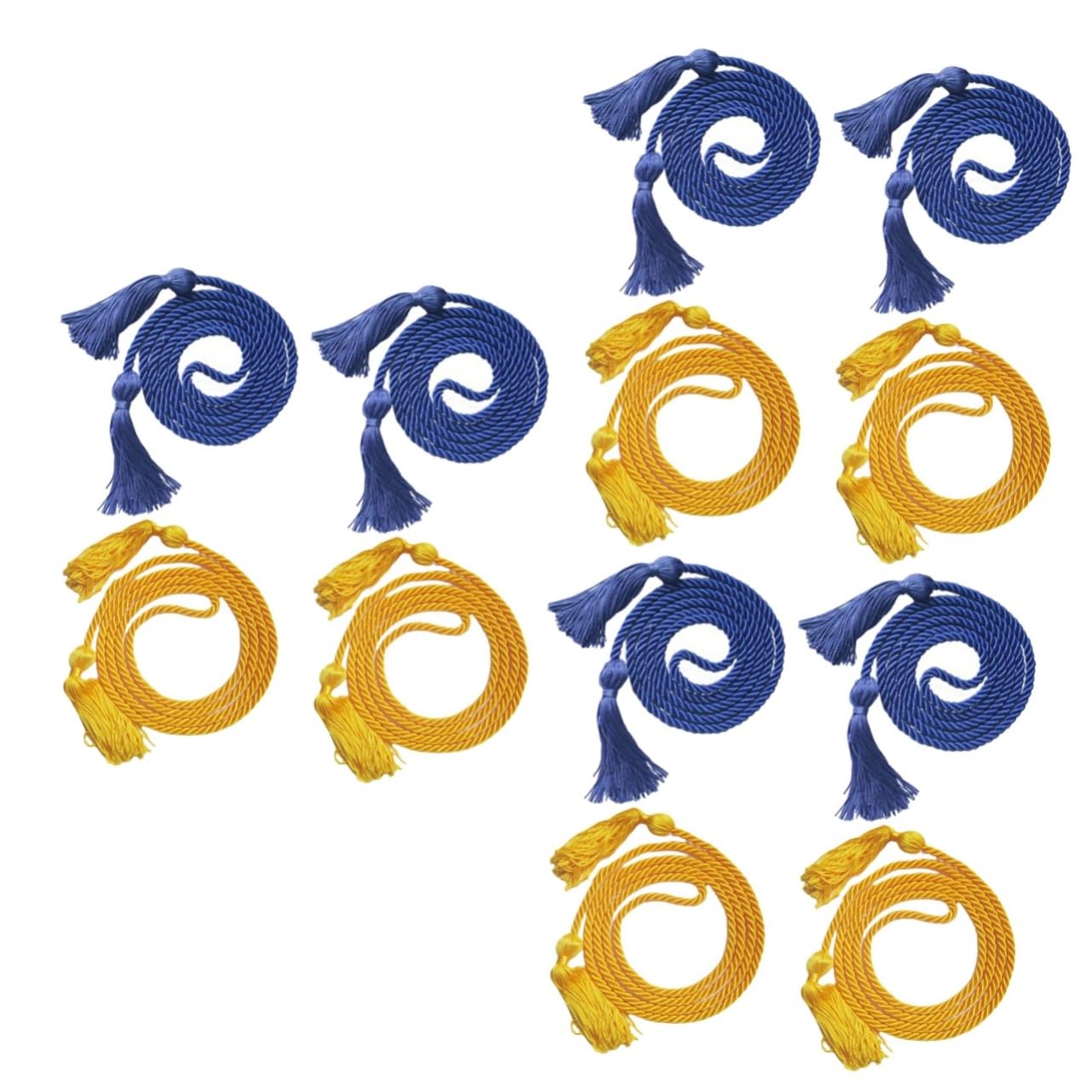 Chapeau de graduation de qualité et corde d'honneur SHINEOFI pour cérémonie de diplôme bleu