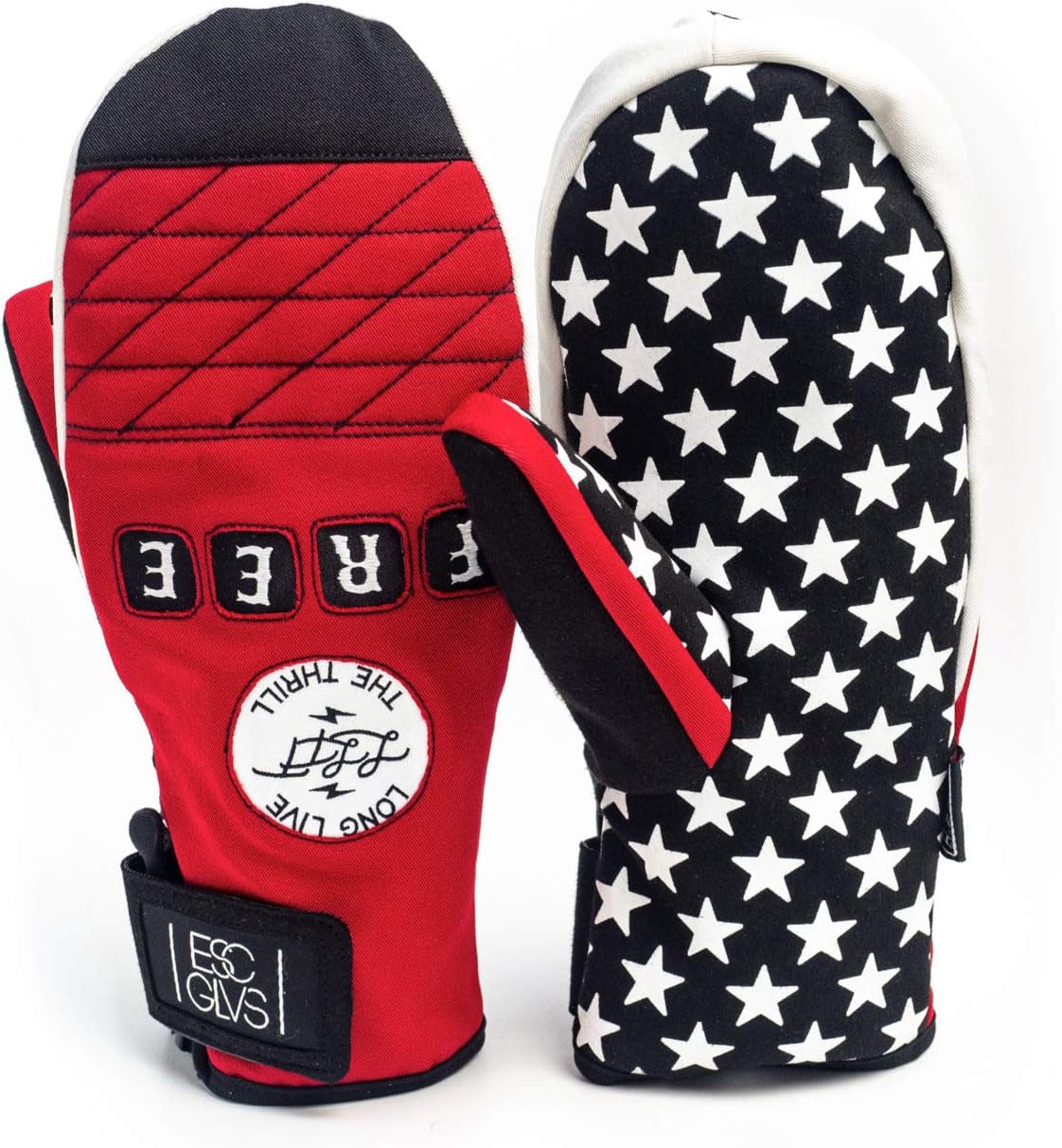 Free-Ride Ski & Snowboard Waterproof Spring Mitten Featuring The HOT Box? - Americana Color