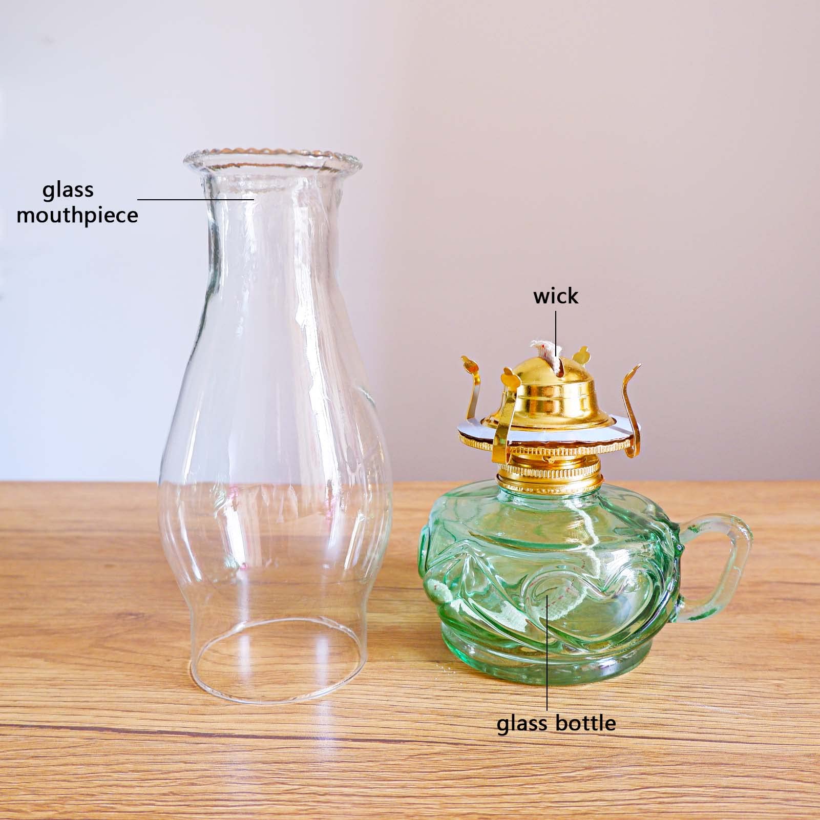 Paraffin Oil Garneck Vintage Square Oil Lantern With Clear Glass Chamber Oil  Lamp Glass, image size:1601x1601