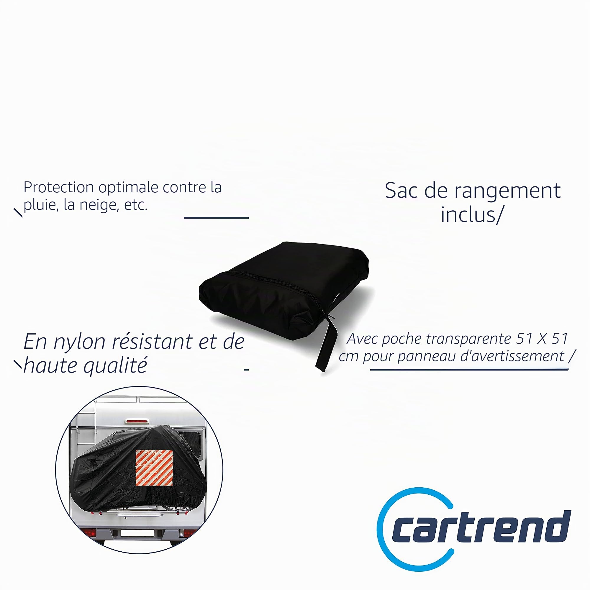 CARTREND 10162 Housse de vélo avec étui