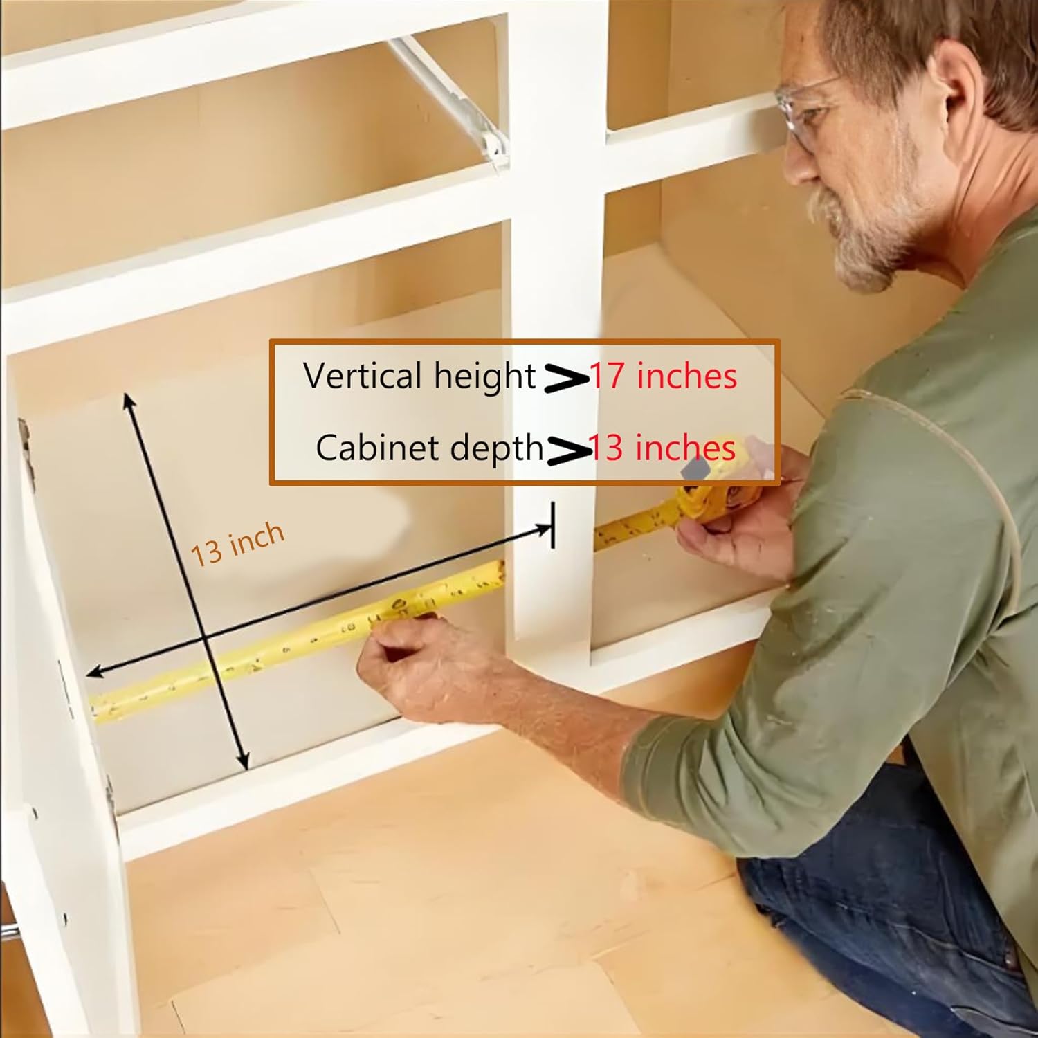 Tray Dividers for Kitchen Cabinet, 6 Tier Cabinet Vertical Tray Dividers, 16.7" W x14.13" H x12.4" D, for Cookie Sheets, Baking trays, Cutting Board, Pans, for Organizing Cabinets, 5 Years Warranty - Image 7