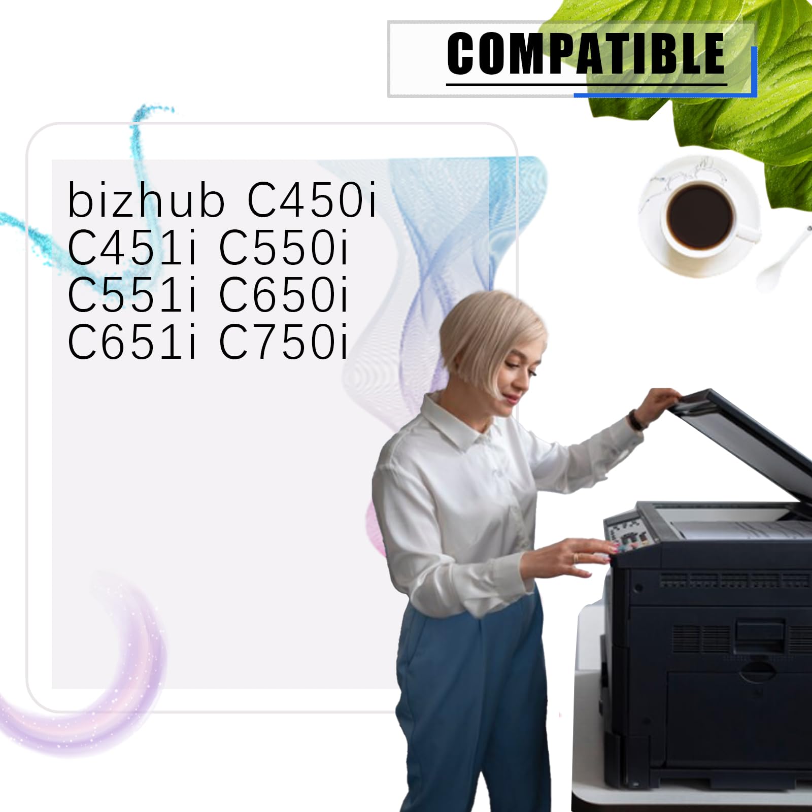 MUCQL DV-621 Compatible Developer Unit Replacement for Konica Minolta High Yield Compatible bizhub C450i C451i C550i C551i C650i C651i C750i Printers, Meet Printing Needs (1 Pack Cyan)