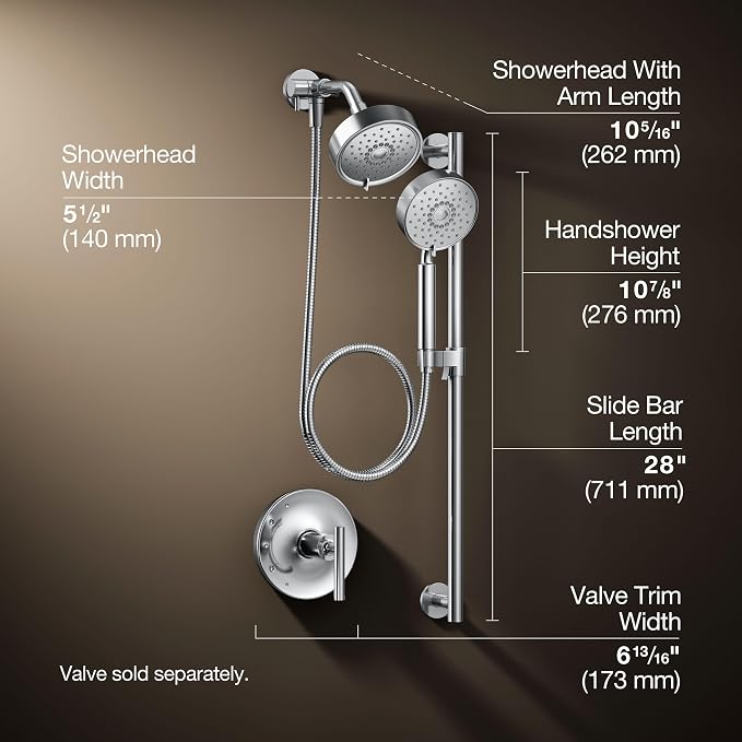 Paquete de duchado Purist Essentials Performance, 1,75 GPM miniatura 4