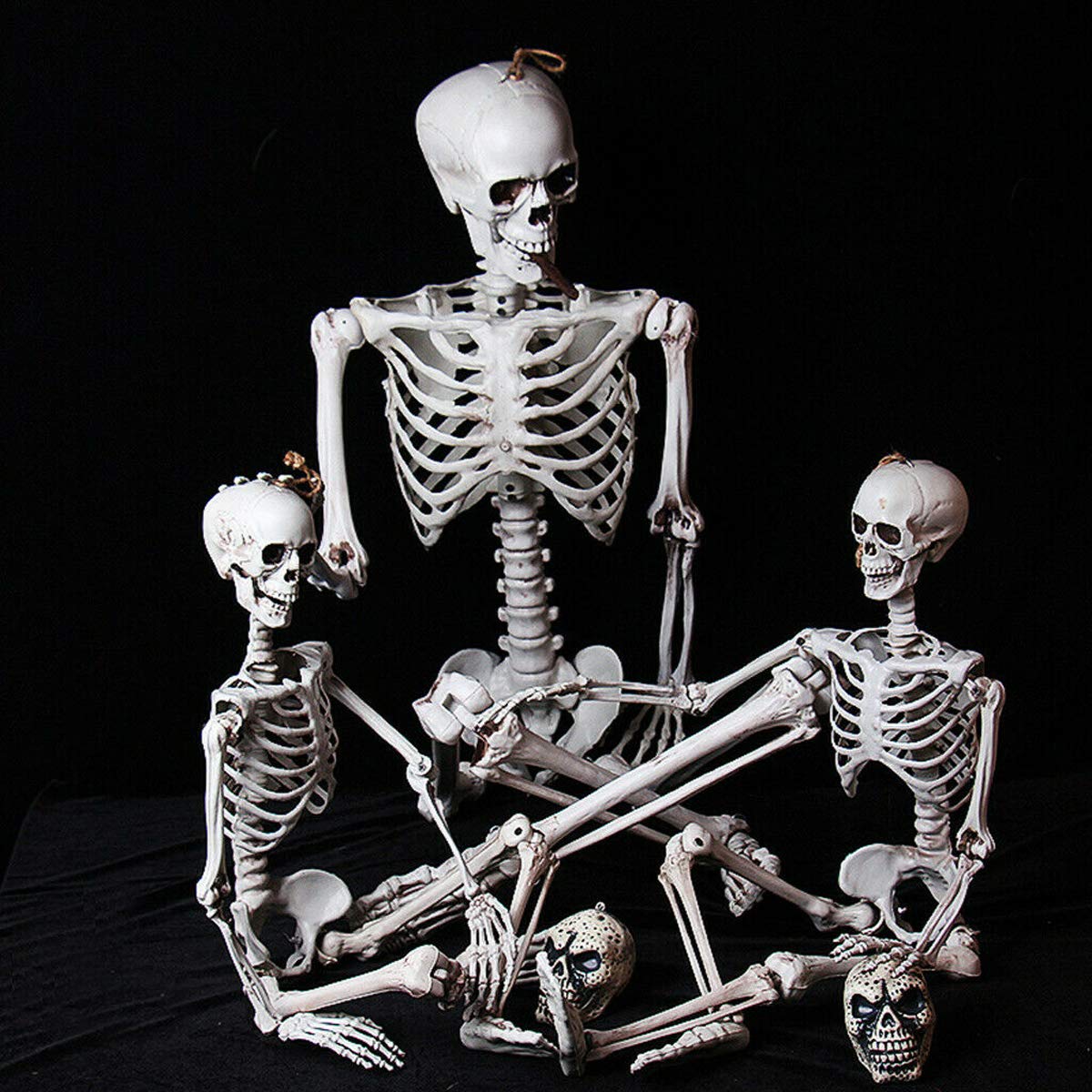 Decorazioni Per Feste Da Appendere Di Halloween Con Scheletro Umano Scheletro Spaventoso Posabili Da 90 Cm