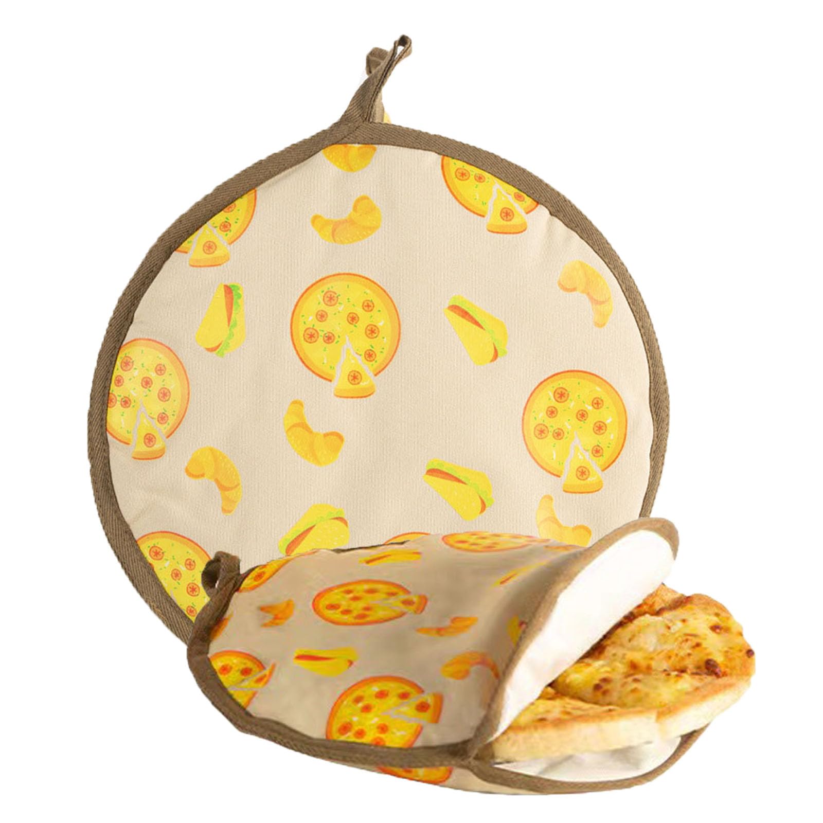 Oaygat Tortilla Warmer Pouch, Polyester, Contemporary, Round, 11.8 Inch, Tortilla Warmer