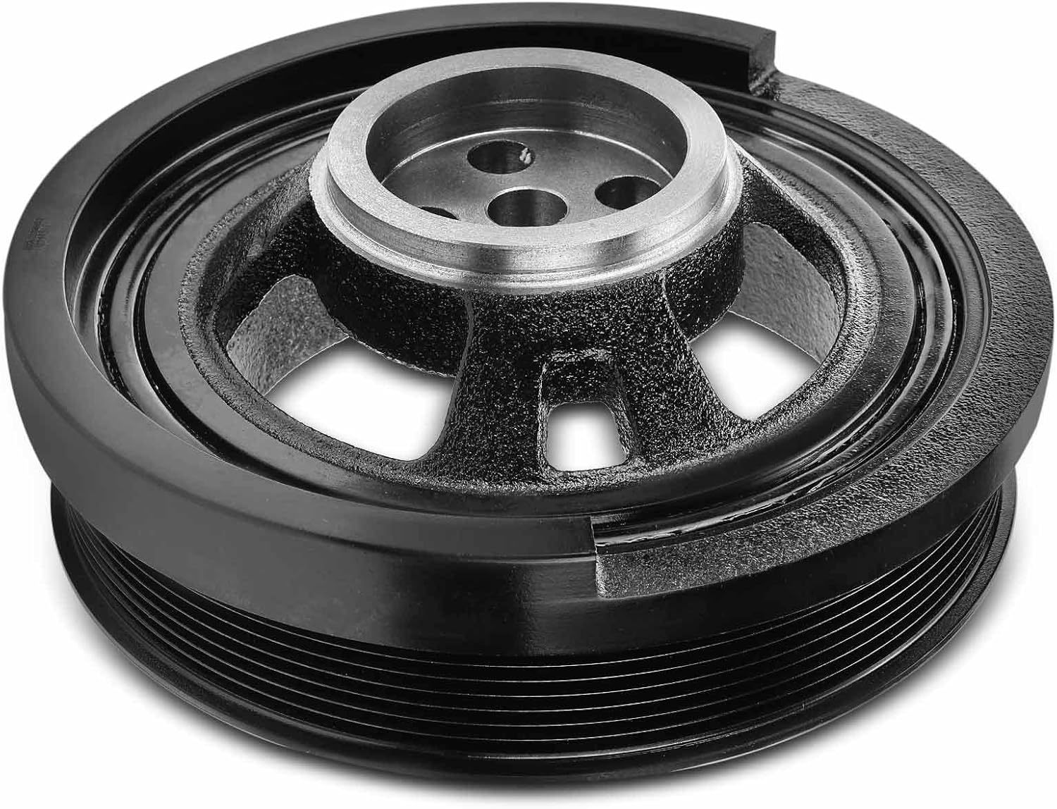 A-Premium Engine Harmonic Balancer Crankshaft Pulley - OHV V8 6.7L - Compatible with Ford F-250 F-350 Super Duty 2011-2020, F-450 F-550 Super Duty 2011-2017 2019, F650 F750 2019, Replace# LC3Z6312C