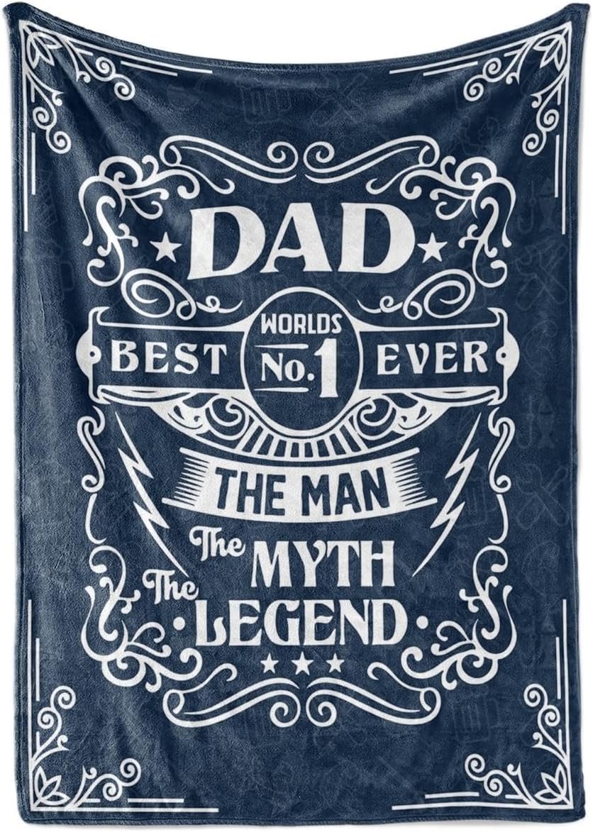 InnoBeta Gifts for Dad, Fathers Day Blanket, Dad Gifts, The Man The Myth The Legend Throw Blanket 50x65