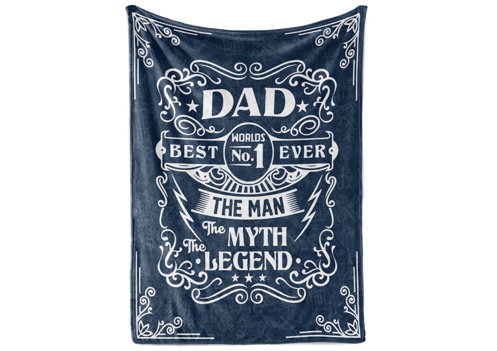 InnoBeta No.1 Dad Throw Blanket 60x80 - Soft Flannel Fleece Gift For Father's Day, Birthday - View #8