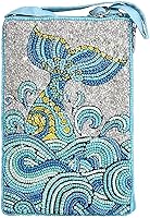 Bamboo Trading Salty Mermaid Versatile Crossbody Wristlet Bag - Bamboo Fabric, Made in USA