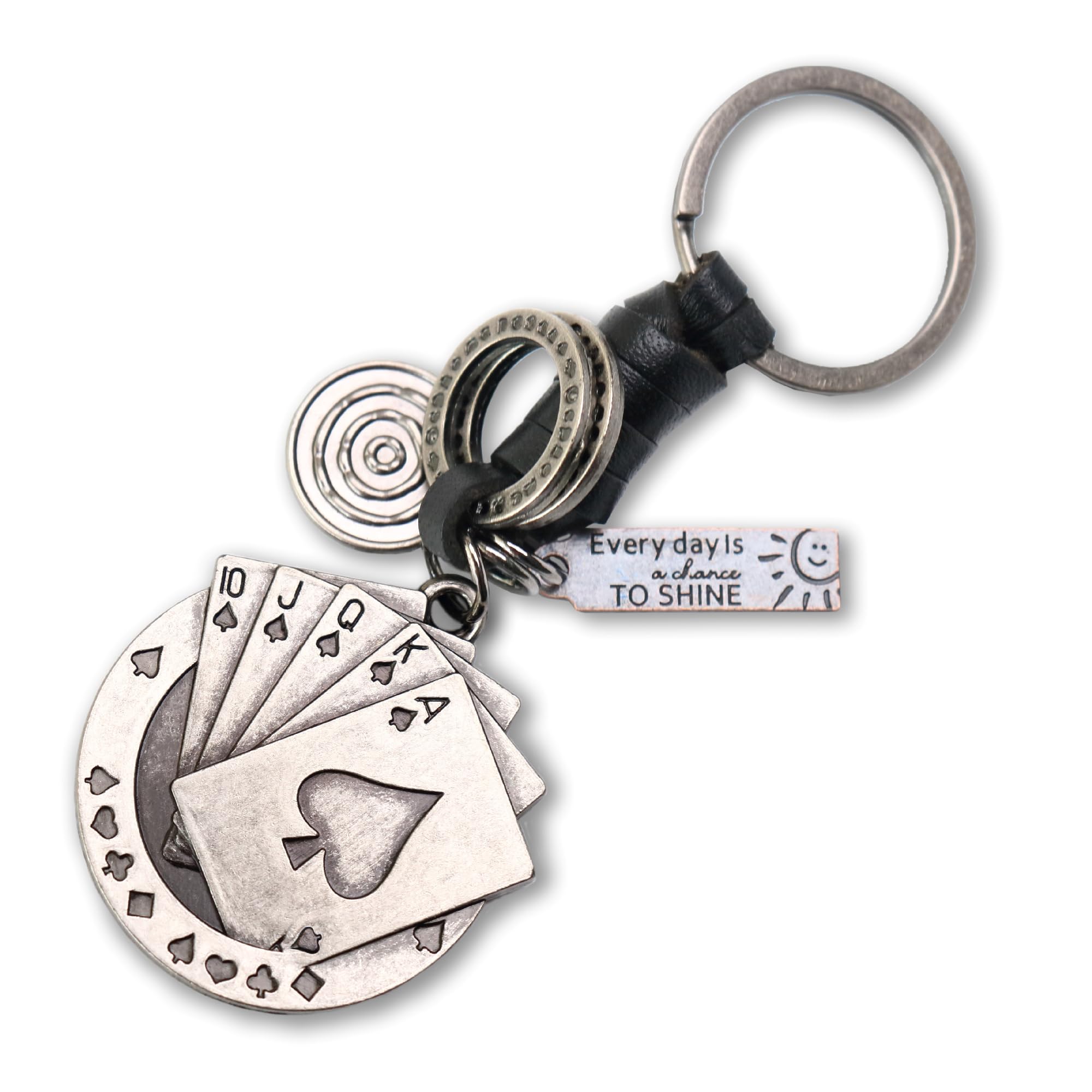 Sponsored Ad – AuPra Funny Keyring Gifts for Women & Men | Handcrafted Leather Unique Key Rings | Lucky Key Charm Vintage Accessory For Her & Him