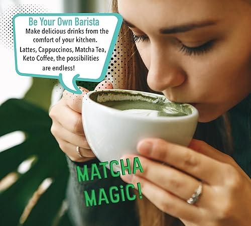 Miniatura 2 de Elementi Varita espumadora de leche (pilas incluidas)  Batidor de Matcha eléctrico  Mezclador de bebidas para batidos de proteínas  Varita
