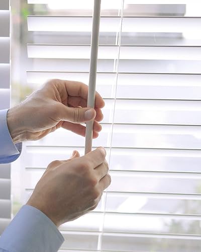 Miniatura 6 de CHICOLOGY Persianas de madera sintética, persianas de madera, cortinas de ventana, tratamientos de ventana, persianas y persianas, persianas para el