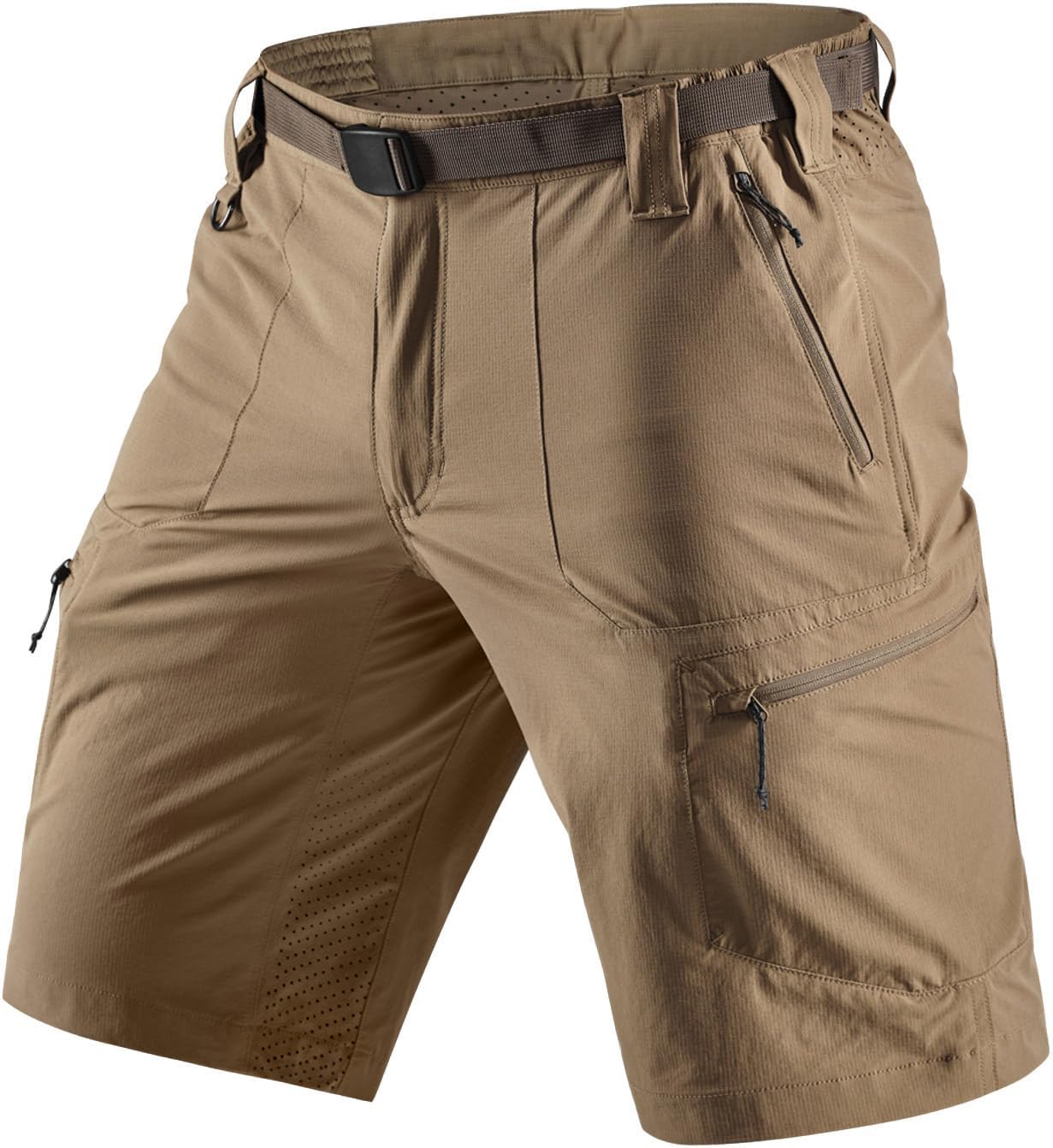 CQR Men's Quick Dry Stretch Hiking Cargo Shorts, Lightweight Water Resistant Tactical Casual, Golf & Outdoor with Pockets - Image 9