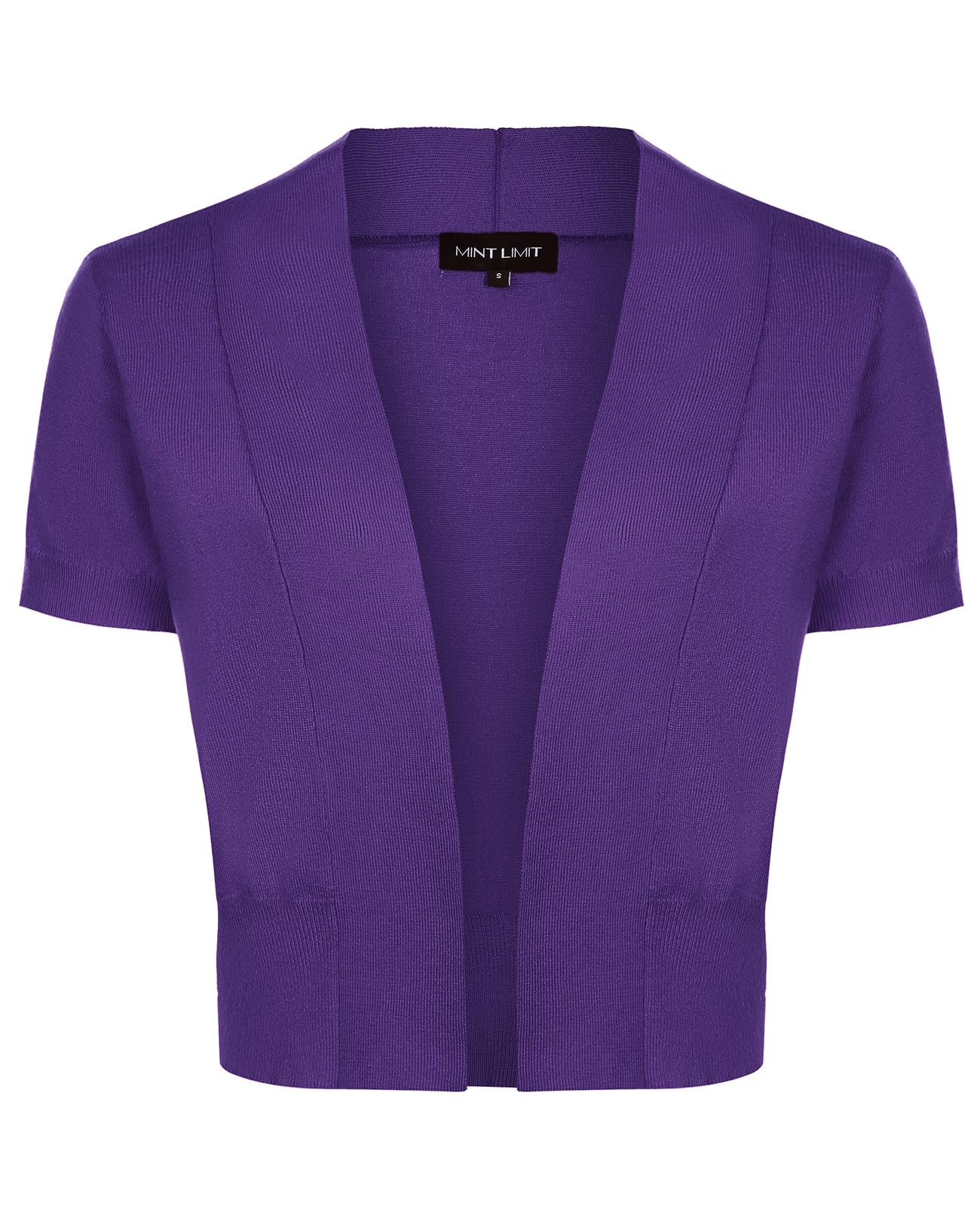 MINTLIMIT Women Shrug Bolero Open Front 3/4 Sleeve Cropped Cardigan Sweater