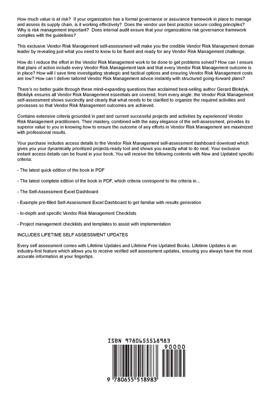 Vendor Risk Management A Complete Guide - 2019 Edition