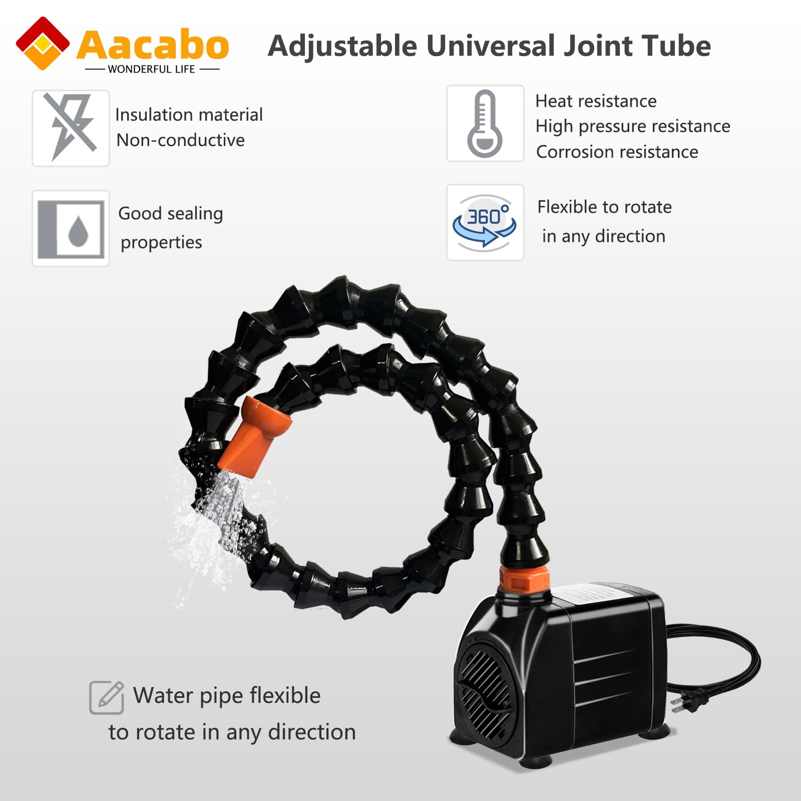 Aacabo Water Table Pump,Universal joint pipe Water Table Pump,Kids Water Table Accessories,Fun Summer Outdoor Water Game Toys for Kids