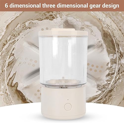 Miniatura 8 de Portable Mini Washing Machine, 1.6L Rechargeable Underwear Washer, Deep Cleans Baby Clothes, Socks, Laundry Small Washer for Apartment, Hotels,