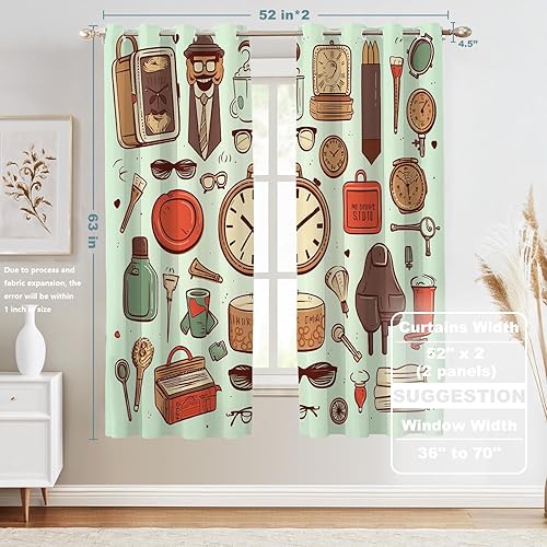 Vista 29 de Shrahala Ethnic Geometric Tribal Kitchen Valances Half Window Curtain, Native American Navajo Tribal Design Print Kitchen Valance for Window Ink