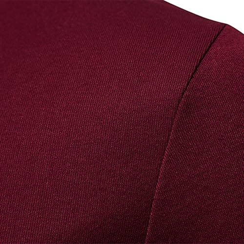 Miniatura 5 de Camisa para Hombre Casual Manga Larga Alta Elasticidad Regular Camiseta Cuello Alto Botton Down Tops Ligera