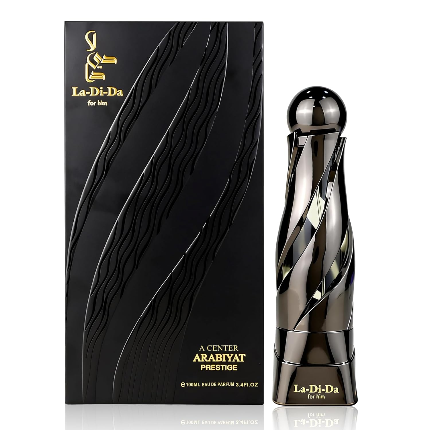 A CENTER La Di Da Men Cologne 100ml Fresh Spicy Gourmand Eau de Parfum Bergamot Vanilla Amber Scent Gift for Him