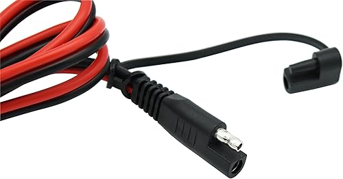 Miniatura 4 de 3.3 ft 3.3 pies 16AWG encendedor de cigarrillos coche Sae cable cargador de batería 12V 24V 15A enchufe a impermeable SAE adaptador de liberación