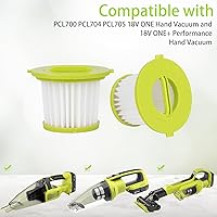 Vista 6 de Replacement Filter Compatible with Ryobi ONE+ 18V Handheld Vacuum Models PCL700 PCL704 PCL705 Compare to Part # A32F05N A32HF00 (4 Pack)