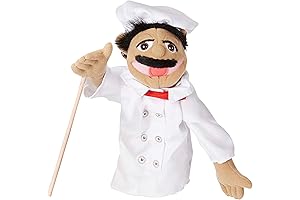 Melissa & Doug Chef Puppet with Detachable Rod, Interactive Kids Puppet, Chef...