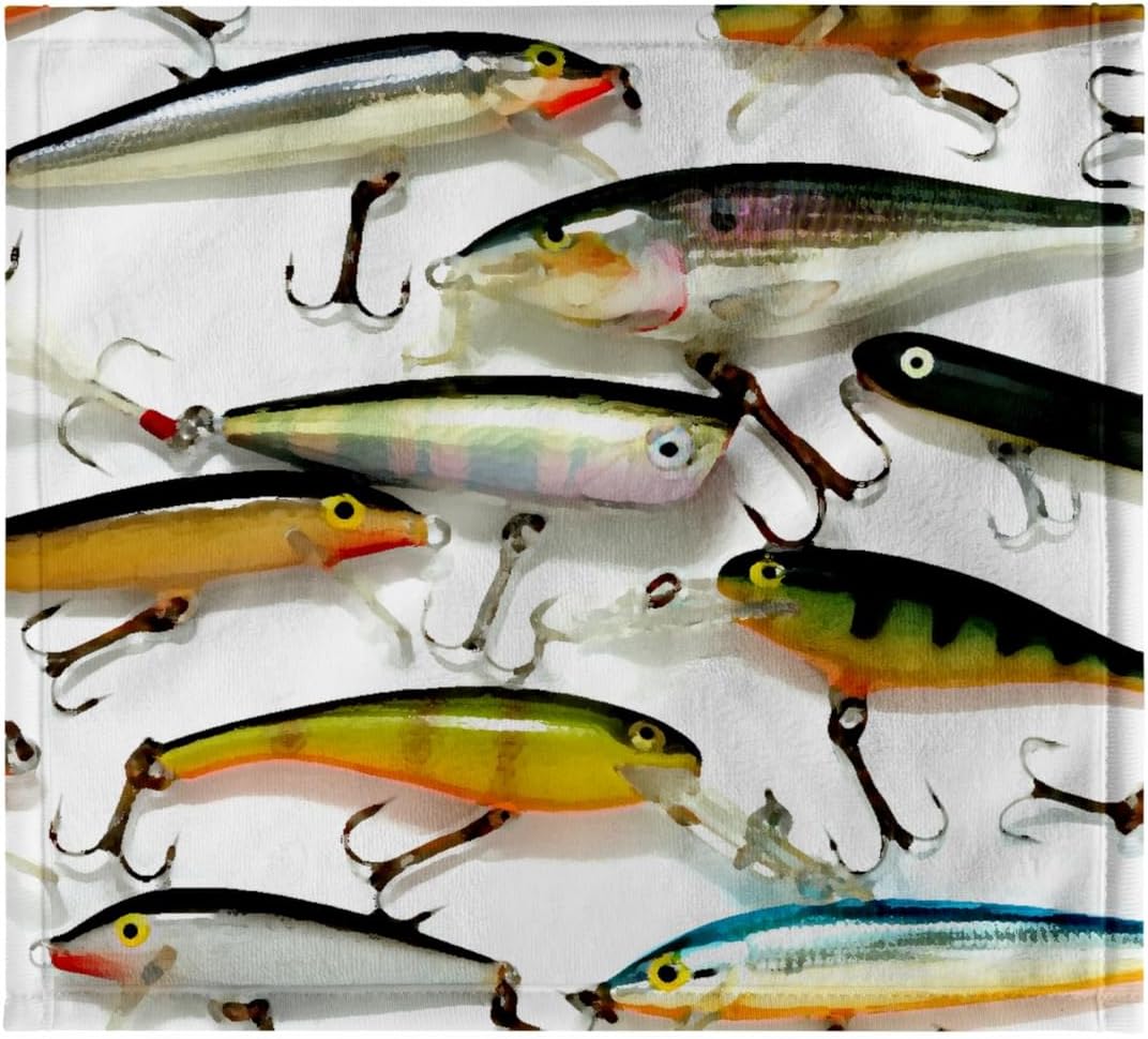 3dRose Fly Fishing Lures 22x30 Bath Hand Pool Towel