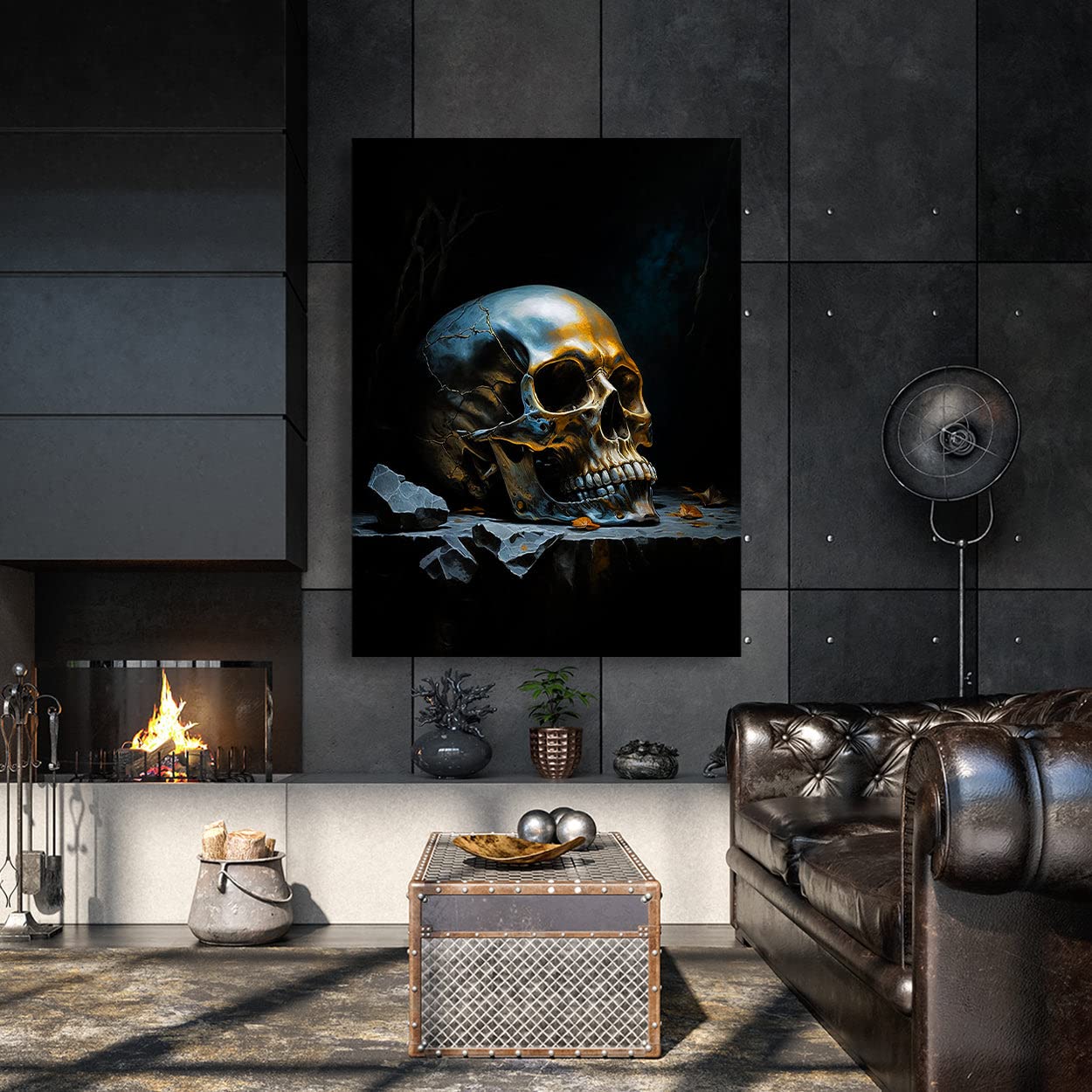 Amazon.co.jp: Sense Canvas Skull シルバー スカル 76 キャンバス