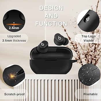 Beats Solo Buds ケース付き　新品 楽天市場】Beats Solo Buds 収納 カラビナ付き シリコン ケース