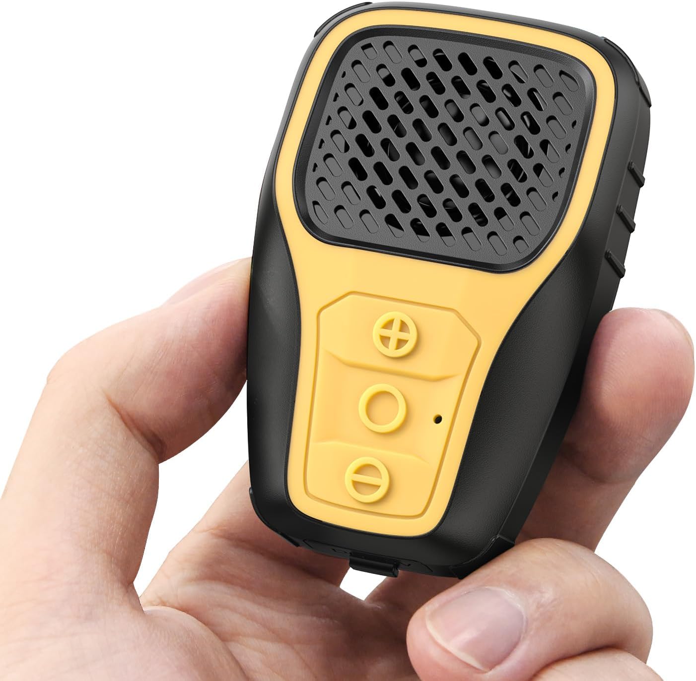 Wearable Bluetooth Speaker, Clip-on Wireless Portable Speakers, IP67 Waterproof Clip Speaker, Built-in Mic for Hands-Free Music/Calls, Mini Speaker for Work/Home/Outdoor(Yellow)