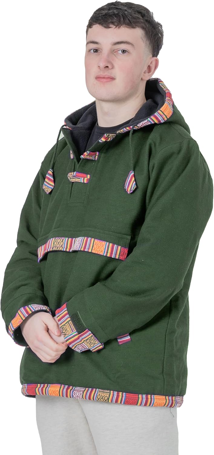 Shopoholic Fashion Mens Cotton woffle Fleece Lined Pull Over - Image 4