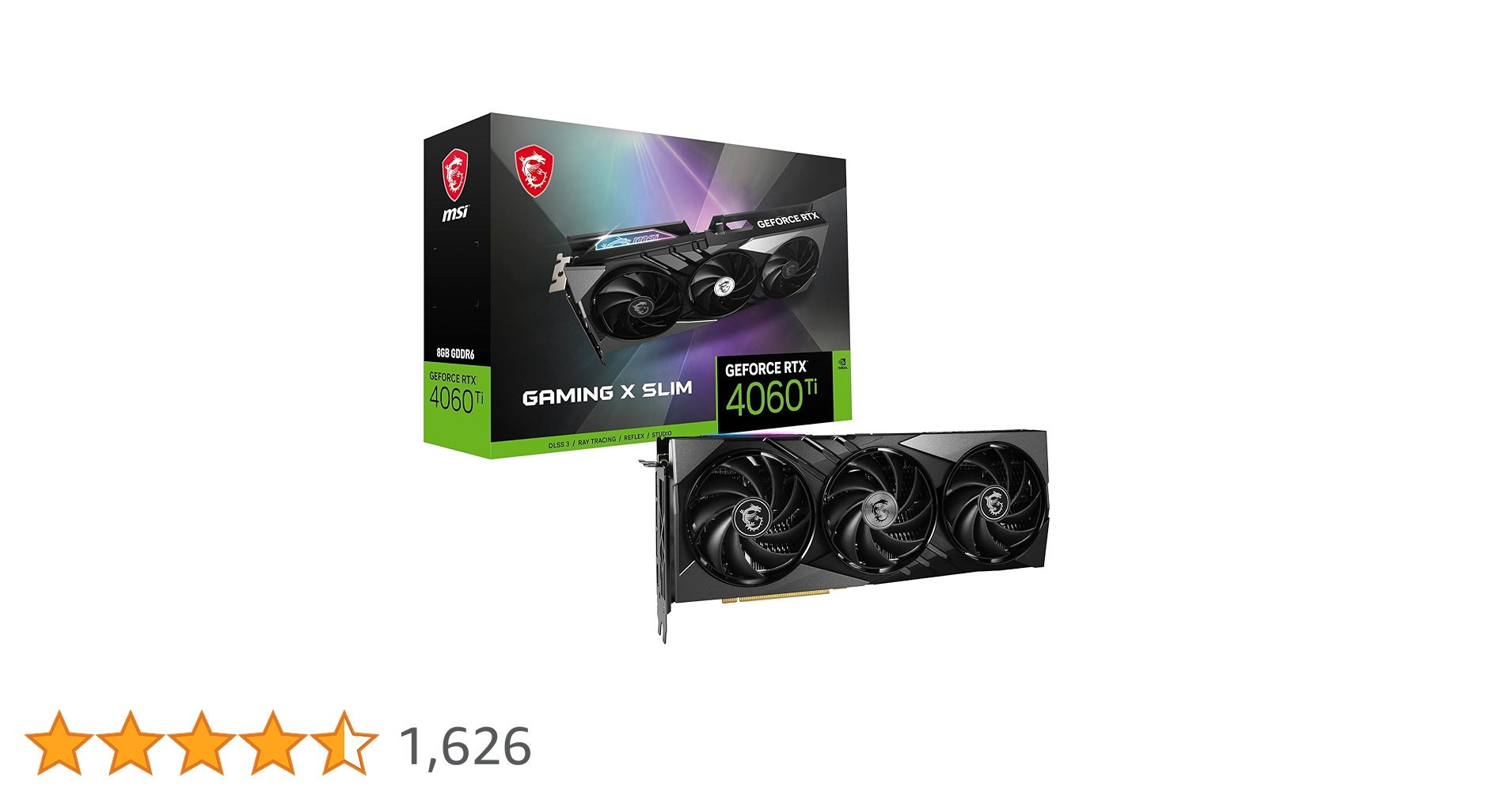 るか　MSI GEFORCE RTX 4060 Ti GAMING X MSI GeForce RTX 4060 Ti GAMING X 16G