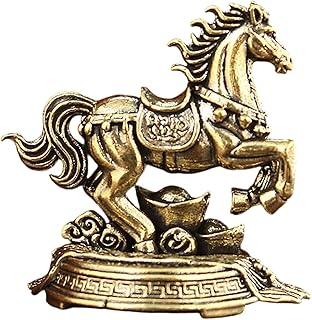 2026年 旧正月 馬の置物,開運 真鍮製 馬の装飾品,祝福の記念品 彫刻 | 家 テレビボード 玄関 マントルピース オフィスデスク リビングルーム 寝室 書斎 用