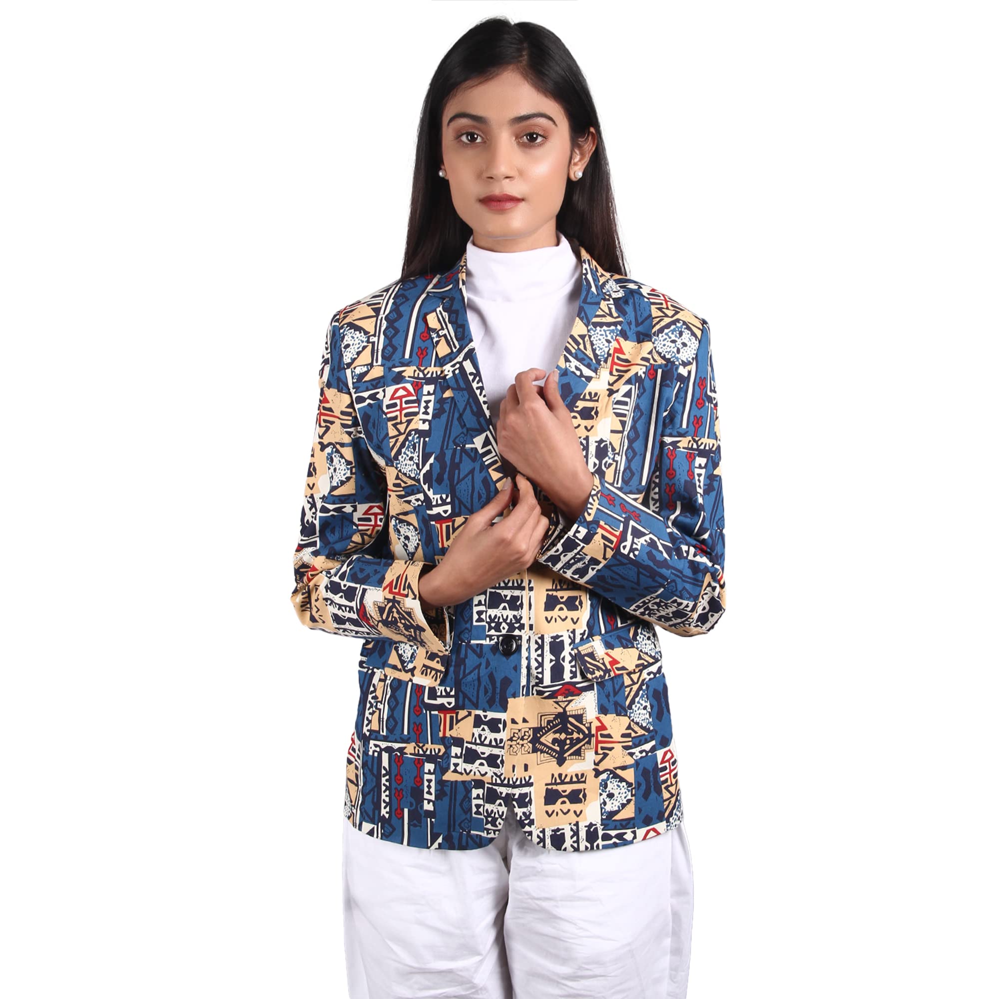 indophilia Women's Cotton Blazer-picture-24