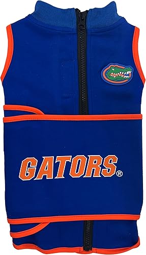 Miniatura 2 de NCAA Florida Gators - Chaleco calmante para la ansiedad para perros y gatos con ansiedad, miedos, fuegos artificiales, ruidos fuertes, oscuro,