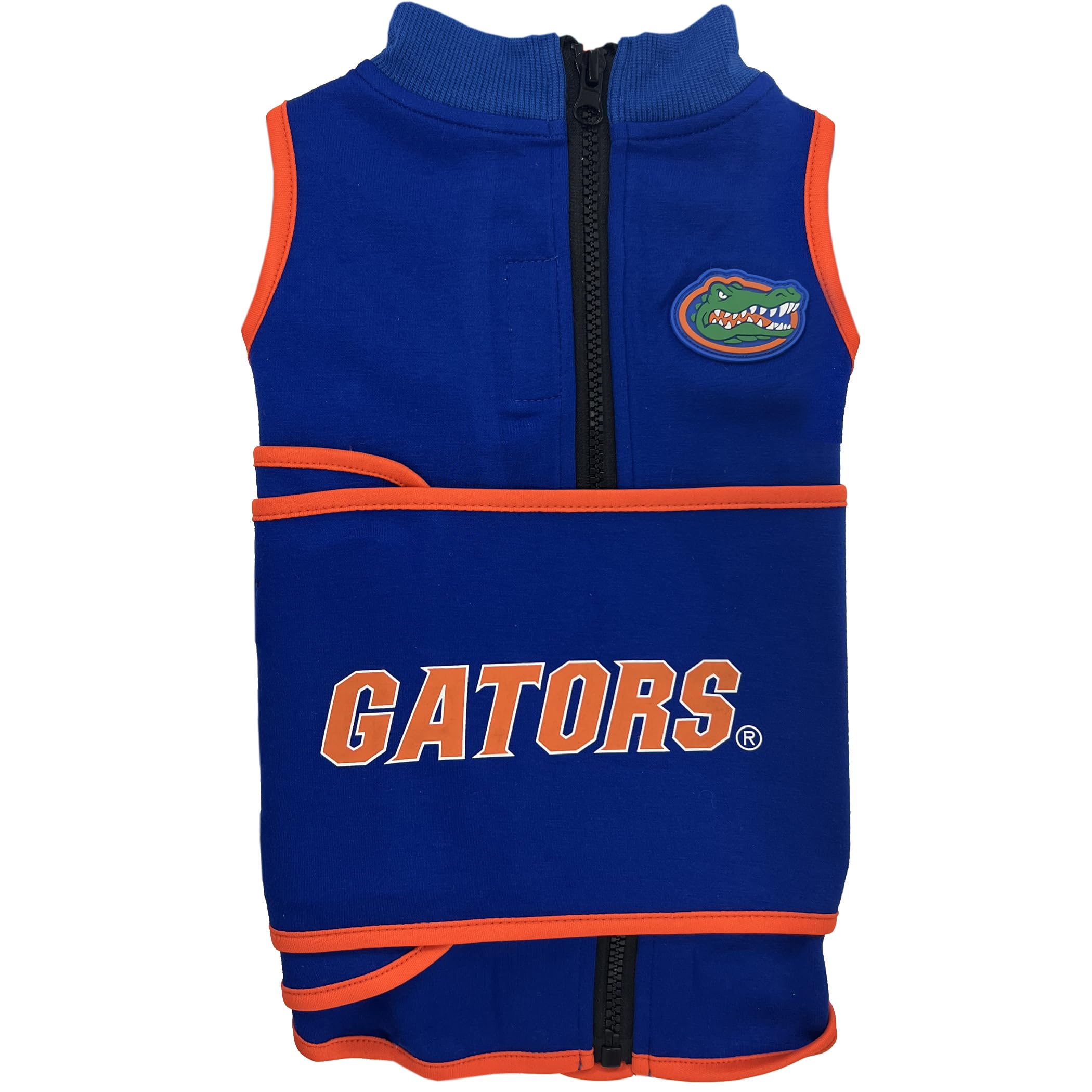 NCAA Florida Gators - Chaleco calmante para la ansiedad para Perros, para Perros y Gatos con ansiedad, miedos, Fuegos Artificiales, Ruidos Fuertes, Oscuro, Solitario, Mantiene a los Perros tranquilos