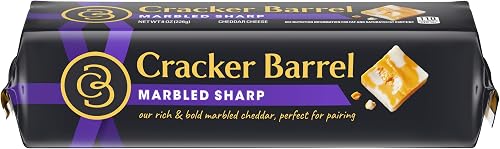 Cracker Barrel Marbled Sharp Cheddar Cheese Chunk (8 oz Block)